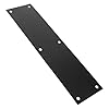 jojofuny Plinthe Métallique de Protection de Seuil de Porte en Acier Inoxydable 75 X 289 MM Plaque de Poussée Noire Solide pour Portes Intérieures et Extérieures Protection Anti-Chocs et