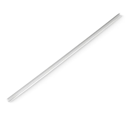 Amazon Basics Shower Door Bottom Seal Drip Rail for 3/8 Thick Glass Clear Durable PVC Directs Water Back 38.7 inches Length