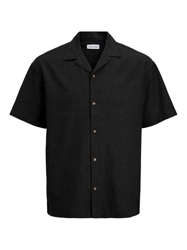 Jjesummer Linen Blend Resort T-Shirt SS Sn, Noir, XS