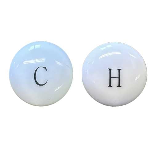 Traditional Tap Indice Screw Cover hot Cold Push Indices caps Handle Head IR09mm