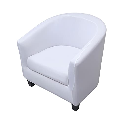 Highdi Sesselschoner Sesselüberwurf mit Elastisch Stretch Husse 2 Stück, Club Chair Schonbezug Sofabezug mit hoher Dehnung Sessel für Loungesessel Cocktailsessel (einfarbig weiß) Highdi Sesselschoner Sesselüberwurf mit Elastisch Stretch Husse 2 Stück, Club Chair Schonbezug Sofabezug mit hoher Dehnung Sessel für Loungesessel Cocktailsessel (einfarbig weiß)