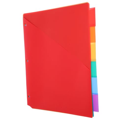 LALAFINA 6Stücke Mehrfarbige Trennblätter für Ringordner