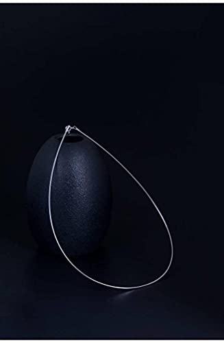 Collier de clavicule argenté anti-irritation à chaîne tissée 45cm