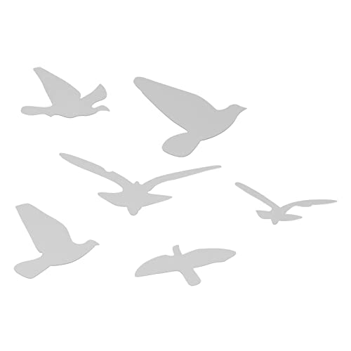 Bird Shape Mirror Wall Sticker, Wall Decal Mirror Wall Decal Acrylic Diy 3D Wall Stickers Decals Background Decor Mirror Combination Wall Art Wall Decals(Silver) #TOP6