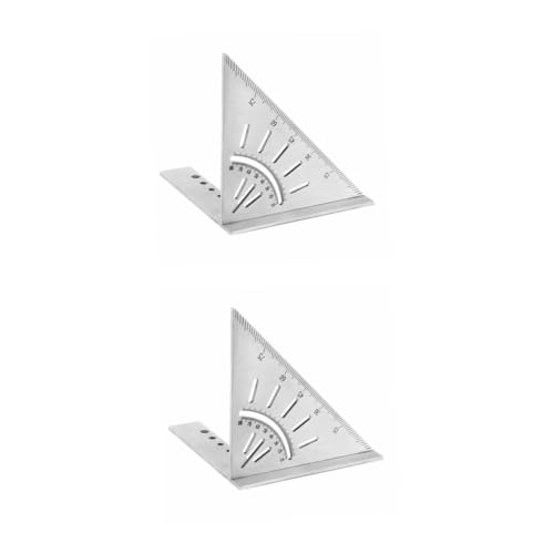 Règle acier inoxydable NUOBESTY lot de 2 pour réussir vos projets de menuiserie et bricolage maison