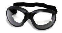 Global Vision Eliminator Deluxe Clear Anti-fog Padded Motorcycle Goggles With Double Sided Anti-Fog Coating, Soft Airy Foam, Includes Microfiber Pouch, Riding Goggle