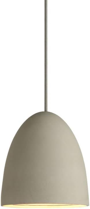 Suspension industrielle béton gris éclairage ciblé pour îlot cuisine