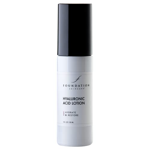 Foundation Skincare Hyaluronic Acid Moisturizer - Hydrating Face lotion for women, Formulated with Green Tea and Chamomile - 1 Fl Oz