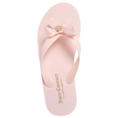 Image of Juicy Couture Women's Wedge Platform Flip Flops, Fashion Beach Sandals with Soft Footbed and Thong Style