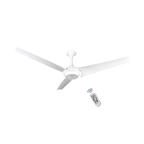 Image of Superfan Super Q 1400 mm (56 Inch) High Flow BLDC Ceiling Fan with Remote | 300 CMM Airflow | 270 CMM @ 30 W | Quiet Energy Efficient Cooling | 5 Year Warranty | Pearl White