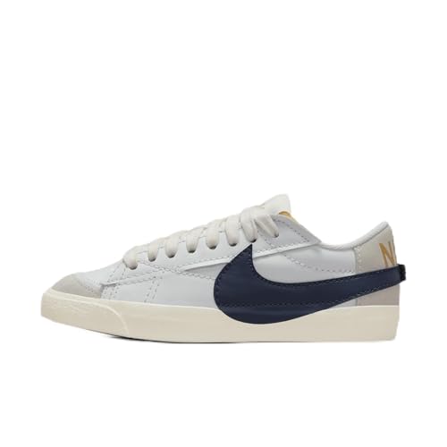 Nike Blazer Low '77 Jumbo Women's Shoes (FZ6773-100, Summit White/Sail/Metallic Gold/Obsidian) Size 7