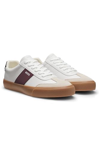 Boss Per Uomo. 50557852 Sneakers Bianche Aiden (44), Bianco, Basso, Stringhe, Casual