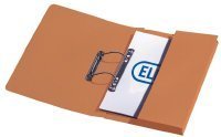 Elba Stratford Spring Pocket File Foolscap Orange 100090148
