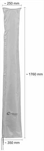 Schneider Schutzhülle für Sonnenschirme bis 300 cm Ø, 821-00, silbergrau, 177 x 26/34 cm, 0.3 kg, Grau