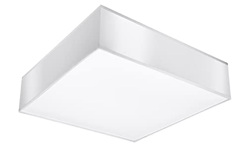 Plafonnier blanc moderne HORUS pour illuminer le salon et la cuisine