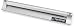San Jamar CK6512A Anodized Aluminum Slide Check Rack, 12" Length x 3/4" Width x 2" Height