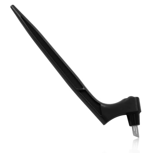 BOSENIYU - BOSENIYU Schneiden Craft Tool, Edelstahl Cutter Messer mit 3 verschiedenen 360 Grad rotierenden Klingen für DIY Crafts. (Schwarz)