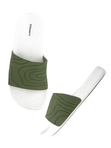 Image of Men & Boys Embossed Sliders | Soft EVA Flip Flops & Slippers