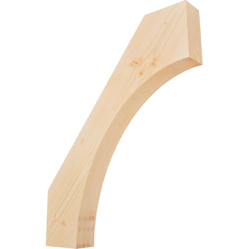 Ekena Millwork BRC04X24X30WTL00SDF 3 1/2"W x 24"D x 30"H Westlake Smooth Knee Brace, Douglas Fir
