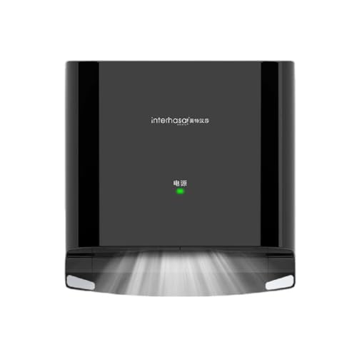 KUSOLE Asciugamani Elettrico da Parete, Peso di Soli 3,1 kg, Facile da Installare, Potenza 1250 W, Asciugatura Mani in 10 Secondi, Materiale ABS Resistente Black