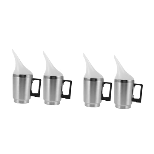 SOLUSTRE 2 Juegos Copa Antiniebla del Faro Kit De Restauración De Faros De Cristal Taza Atomizadora para Coche Pulimento De Faros Kit De Pulido De Faros Acero Inoxidable Silver 2 Piezas * 2