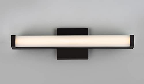 Image of Maxim Lighting Spec Bath Vanity Light | Bronze Aluminum Finish | Contemporary Indoor Light Fixture | Ideal for Bathrooms & Powder Rooms | Dimmable | Home Decor Light Fixture | 52000BZ