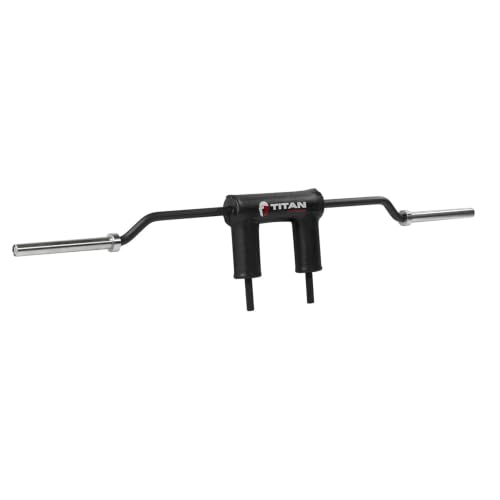 Titan Fitness Safety Squat Bar with Pads and Camber