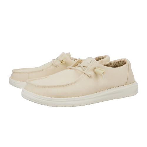 Image of HEYDUDE Women's Wendy Stretch Canvas Slip On Shoes | Easy On Loafer