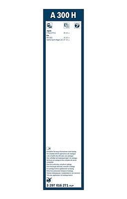 Image of BOSCH A300H / 3397016271 Original Equipment Specialty Rear Wiper Blade; Designed for Direct Replacement of OEM Production Specifications - 12 inch (Single)