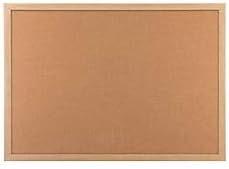 U Brands Cork Bulletin Board, 23 x 35 Inches, Light Birch Wood Frame