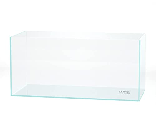 Image of Landen 100P 50 Gallon Rimless Low Iron Aquarium Tank, W39.4xD17.7xH17.7 in(100x45x45cm) 10mm Thickness with Black Nano Foam Leveling mat Included