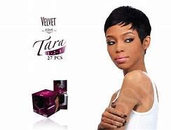 Outre Velvet Tara 27 Inch 123 (123, 1b) Straight Human Hair Sew-In Weave