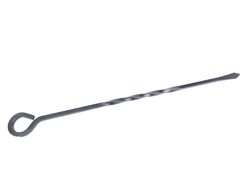 Kingson Black Fire Poker - Herramienta de chimenea de 40,5 cm de largo para quemadores de troncos y fuegos abiertos, accesorio elegante y funcional para chimenea - imagen 9