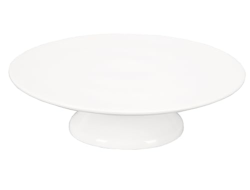 jinsongdafa Porcelain Cake Stand, Round Dessert Stand, Cupcake Stand - Wedding and Birthday Decorating Cake Pedestal Stand - Dessert Display Serving Use at Parties, Restaurants, Birthday 13.8 Inch