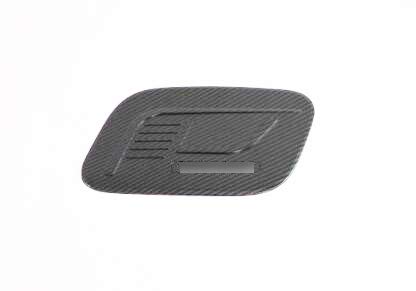Momoap /Carbon Fiber Auto Fuel Filler Door Cover Gas Tank Cap Decoration Cover Trim for Kia Seltos 2019-2021