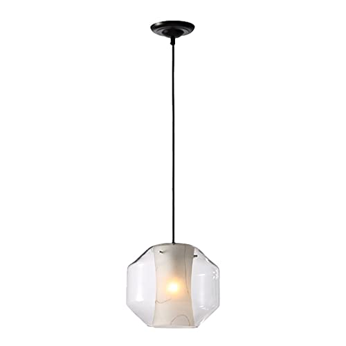 Lámpara de techo de mármol y cristal con diseño posmoderno nórdico E27