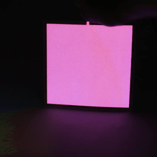 Image of Electroluminescent Panels, EL Panels light, EL Sheets 10 cm x 10 cm (3.93 inch x 3.93 inch) ON /Slow Flash /Fast Flash,1Pack (1, Pink, 10cm*10cm)