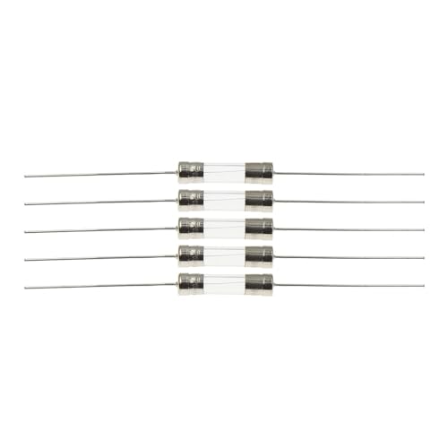 Kit de fusibles de vidrio surtidos 5 x 20 mm 250V con múltiples amperajes y tubo de vidrio (5 piezas, acción retardada, 0.5A) miniatura 2