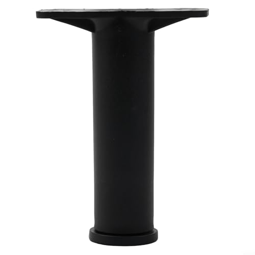 Axorafow Soporte telescópico variable para ajustar la altura de los muebles, construcción de acero resistente, rango de extensión de 18-34 cm, color negro (1 paquete) (15-25 cm)