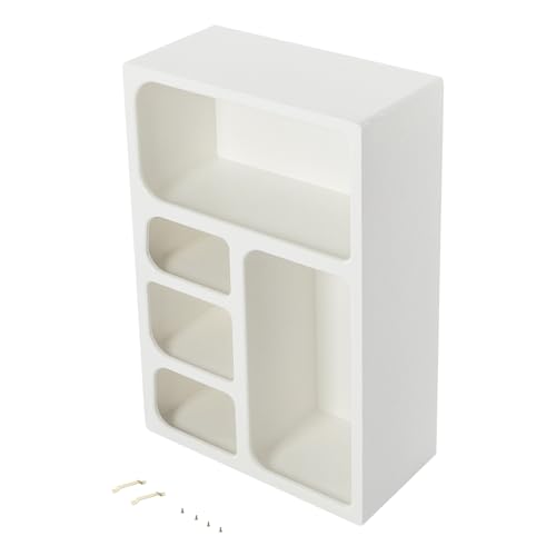 Étagère murale blanche en MDF robuste et design épuré pour décoration moderne - 7
