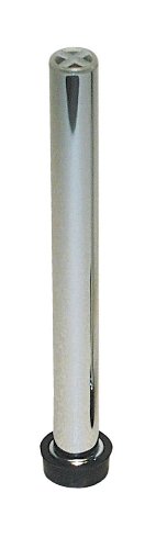 Krowne 23-155 1.25" Overflow Pipe with Rubber Grommet for Underbar Sink for Commercial Kitchen | Easy Installation Design | Corrosion Scrape-Resistant | Heavy-Duty Stainless Steel, 1.25"D x 8.5"L, NSF