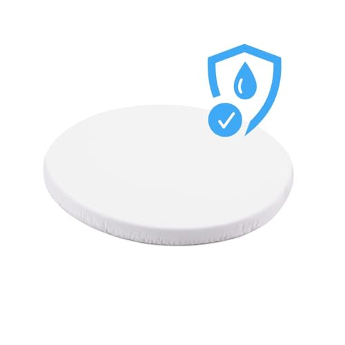 Waldin Spannbettlaken Wasserdicht, Babybett Oval 7in1