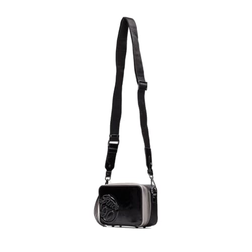 Hispanitas Para Mujer. BI254158 Bolso Samba Met Negro (Osfa), Casual, Poliuretano - 4