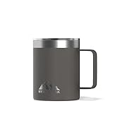 Photo Gallery hydrapeak - tazza da caffè in acciaio inox, con doppio isolamento sottovuoto, riutilizzabile, con manico integrato e coperchio a pressione tazza da caffè tipo mug 12oz grafite Photo Gallery hydrapeak - tazza da caffè in acciaio inox, con doppio isolamento sottovuoto, riutilizzabile, con manico integrato e coperchio a pressione tazza da caffè tipo mug 12oz grafite