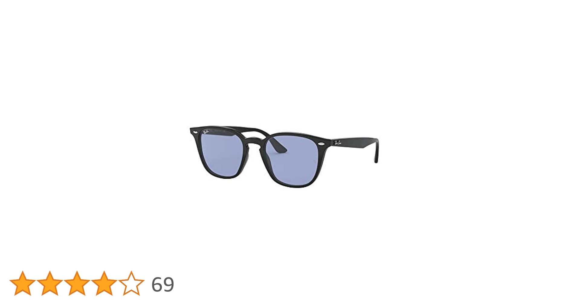 大人のライトカラー【RB4258F-60180】レイバン サングラス ブラック ケース茶 Ray-Ban レイバン RB4258F-601/80 サングラス BLACK
