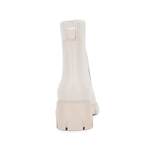 Image of Ruanyu Womens Platform Ankle Boots Elastic Chunky Block Heel Chelsea Booties Lug Sole Non-Slip Combat Shoes