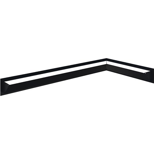 Kamingitter Corner LUFT SF rechts schwarz 40x80x9 - KRATKI