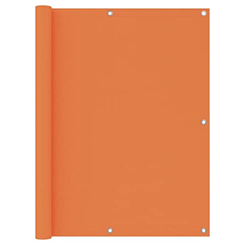 vidaXL Ecran de Balcon Brise-Vue Brise-Vent de Jardin Ecran de Protection Ecran d'Intimité Confidentialité Extérieur Orange 120x600 cm Tissu Oxford