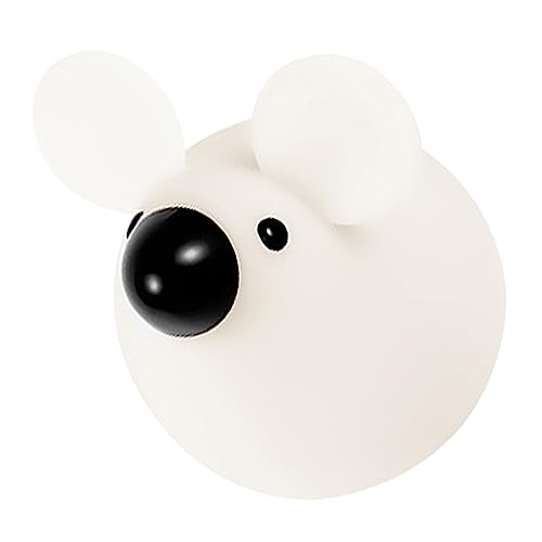 Gatuida Lámpara Nocturna Infantil de Silicona Regulable LED Ratón para Dormitorio Decoración Cálida y Resistente para Habitación