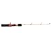 equlup Fishing Rod, 52cm Ice Fishing Rods Pole Two Sections Three Guide Rings Fiberglass Pole Rods Hard Fish Gear for Freshwater Saltwater Fish